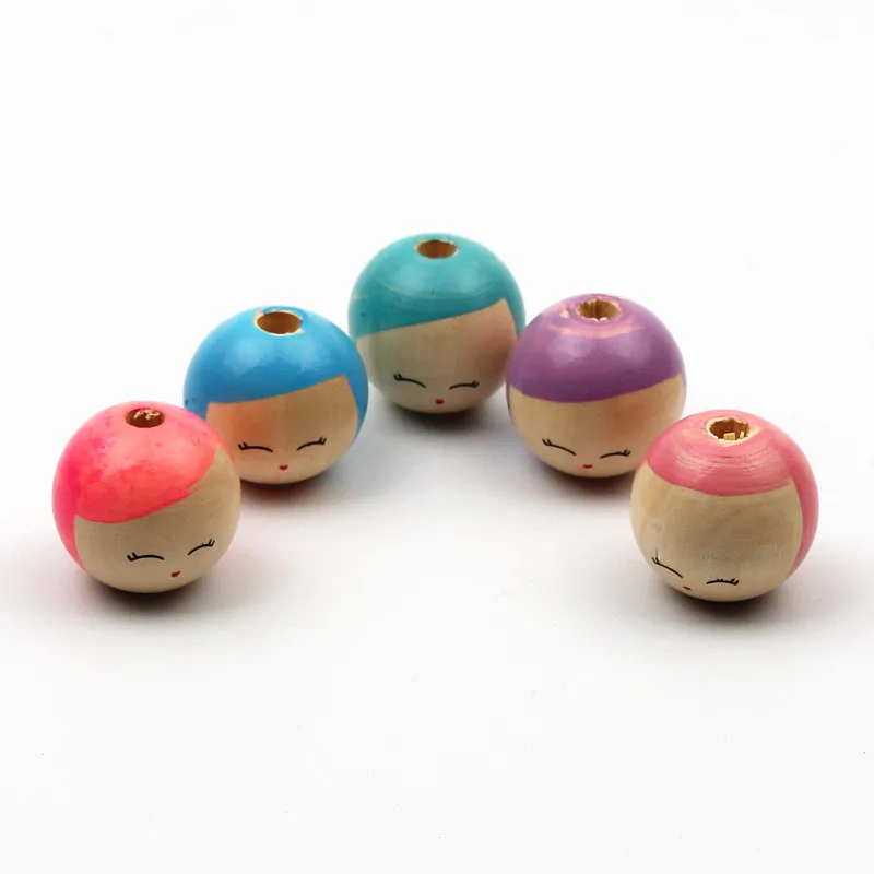 25mm Natural Wood Beaded 5pcs Dolls Smile Round Wooden Spacer Beads For Jewelry Making Baby Pacifier chain Diy
25mm Natural Wood Beaded 5pcs Dolls Smile Round Wooden Spacer Beads For Jewelry Making Baby Pacifier chain Diy