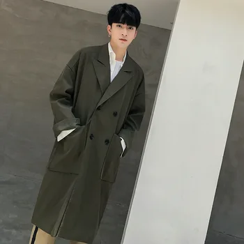 Korean Style Fashion Long Windbreaker Casual Loose Men's Outwear Youthful Wild Windbreaker
Korean Style Fashion Long Windbreaker Casual Loose Men's Outwear Youthful Wild Windbreaker