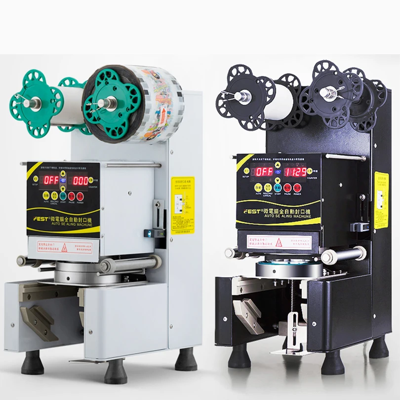 Full Automatic Cup Sealing machine Bubble tea machine Seal 9/9.5/8.8cm PP/PE Paper Cup Commercial Cup sealer Black/White
Full Automatic Cup Sealing machine Bubble tea machine Seal 9/9.5/8.8cm PP/PE Paper Cup Commercial Cup sealer Black/White