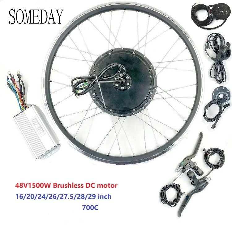 SOMEDAY 48V1500W Electric Bicycle conversion kit E-bike front wheel hub Motor with LED900S Display
SOMEDAY 48V1500W Electric Bicycle conversion kit E-bike front wheel hub Motor with LED900S Display