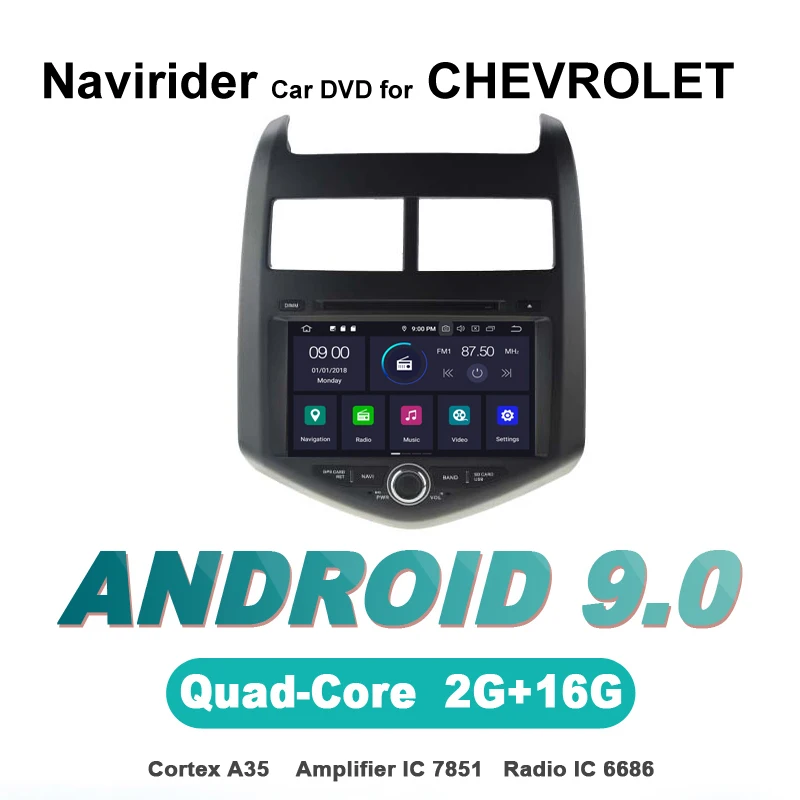 Navirider autoradio gps navigation android 9.0 car radio Player for CHEVROLET AVEO dvd multimedia bluetooth aux stereo device
Navirider autoradio gps navigation android 9.0 car radio Player for CHEVROLET AVEO dvd multimedia bluetooth aux stereo device