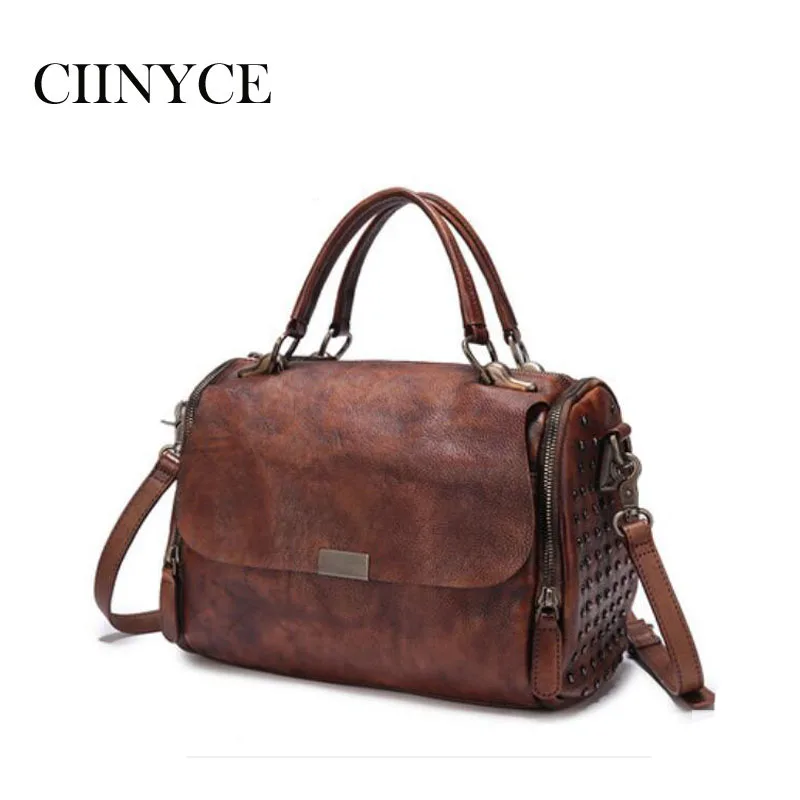 Famous Brand Designer Women's Handbag Retro Leather Ladies Cross Shoulder Bag Natural Cow Skin Female Doctor Totes Diagonal
Famous Brand Designer Women's Handbag Retro Leather Ladies Cross Shoulder Bag Natural Cow Skin Female Doctor Totes Diagonal
