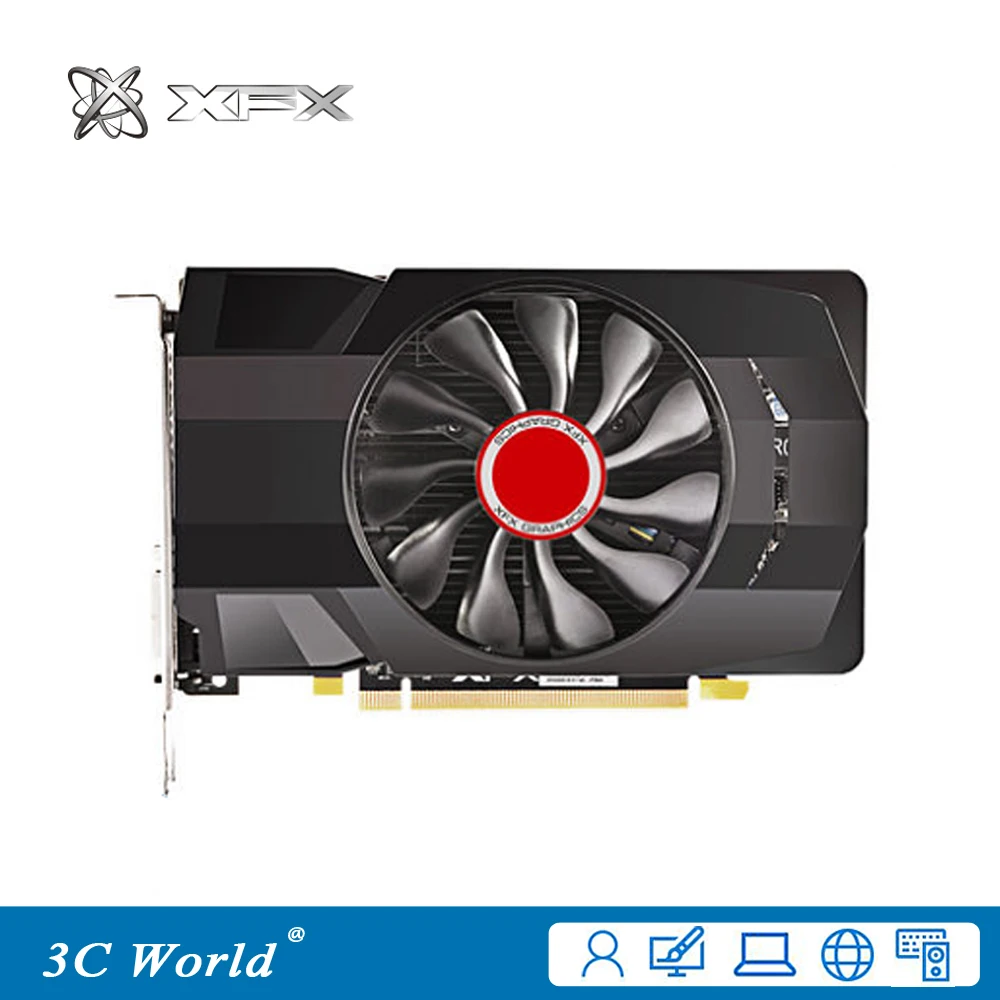 XFX Graphics Cards RX550 4GB GDDR5 128bit HDMI DisplayPort DVI-D 640SPs Desktop Game graphic cards
XFX Graphics Cards RX550 4GB GDDR5 128bit HDMI DisplayPort DVI-D 640SPs Desktop Game graphic cards