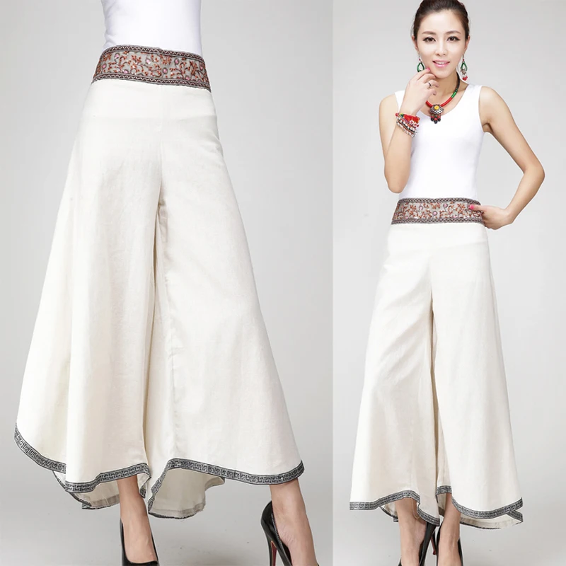 Women pants casual pants wide leg women pants for wholesale Vintage Elastic Waist Trousers Casual Cotton Oversized Solid Pants
Women pants casual pants wide leg women pants for wholesale Vintage Elastic Waist Trousers Casual Cotton Oversized Solid Pants