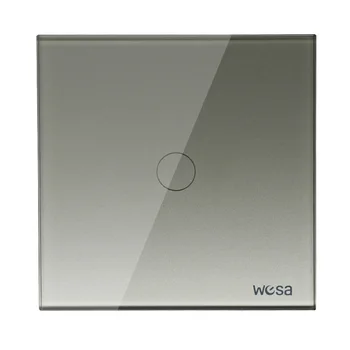 2019 New design EU Standard Switch Wall Touch Switch Luxury Grey Crystal Glass, 1 Gang 1 Way Switch CMW-01
2019 New design EU Standard Switch Wall Touch Switch Luxury Grey Crystal Glass, 1 Gang 1 Way Switch CMW-01