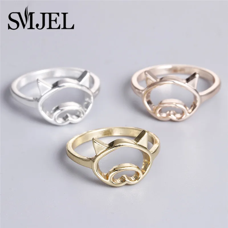 SMJEL New Heart Hollow Pig Ring Cute Animal Finger Rings For Women Girls Gift Fashion Jewelry 2019 New Anel
SMJEL New Heart Hollow Pig Ring Cute Animal Finger Rings For Women Girls Gift Fashion Jewelry 2019 New Anel
