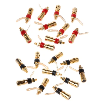 10PCS Brass Speaker Binding Post Spring Loaded Press Subwoofer Basket Terminal Small spring terminal
10PCS Brass Speaker Binding Post Spring Loaded Press Subwoofer Basket Terminal Small spring terminal