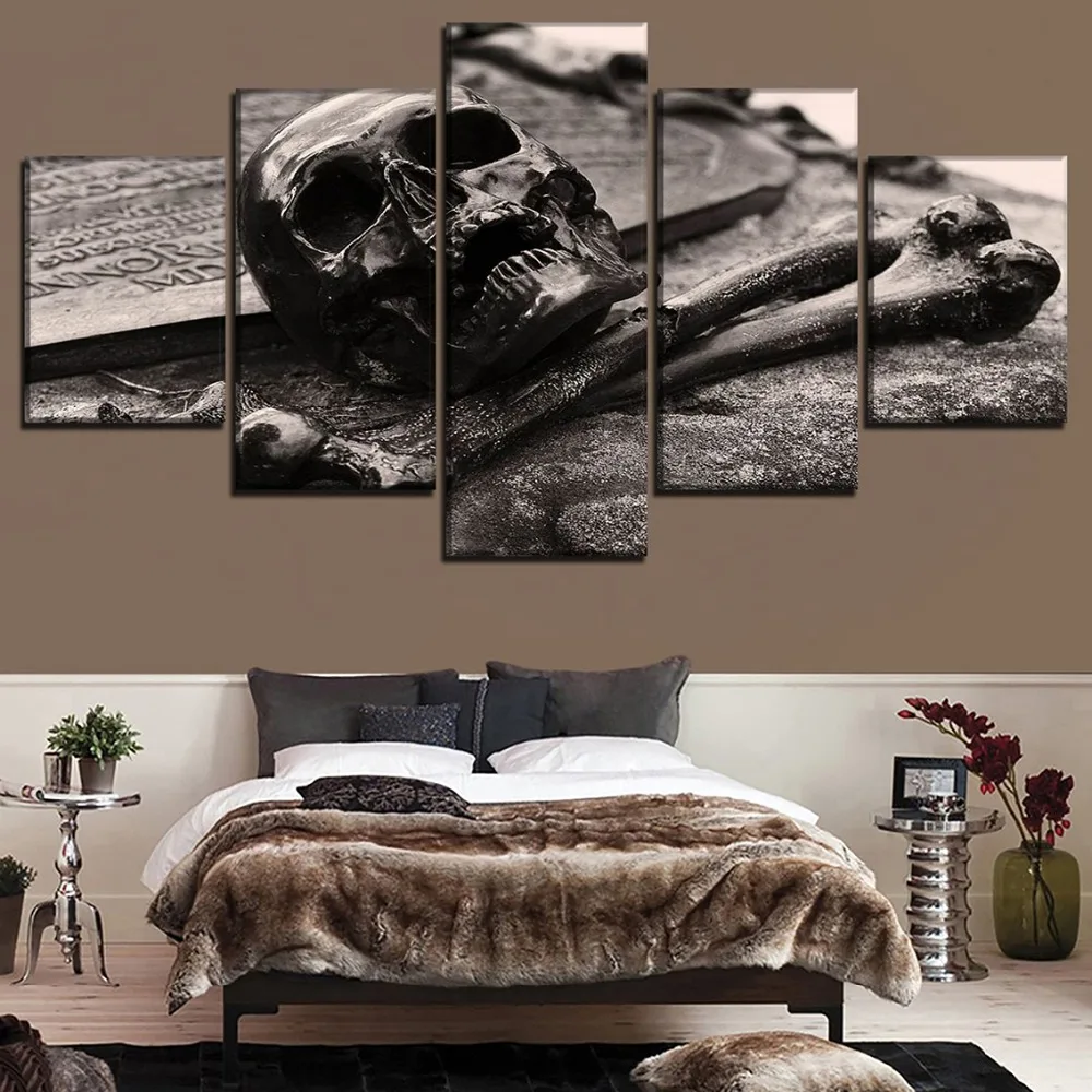 Wall Art Painting Landscape 5 Panel Retro Skull Pictures For Living Room Top-Rated Canvas Print Poster Modern Artwork Framework
Wall Art Painting Landscape 5 Panel Retro Skull Pictures For Living Room Top-Rated Canvas Print Poster Modern Artwork Framework
