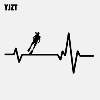YJZT 16.7CM*7.8CM Diving Diver Fins Tank Swimming Girl Heartbeat Decal Vinyl Black/Silver Car Sticker C22-1240
YJZT 16.7CM*7.8CM Diving Diver Fins Tank Swimming Girl Heartbeat Decal Vinyl Black/Silver Car Sticker C22-1240