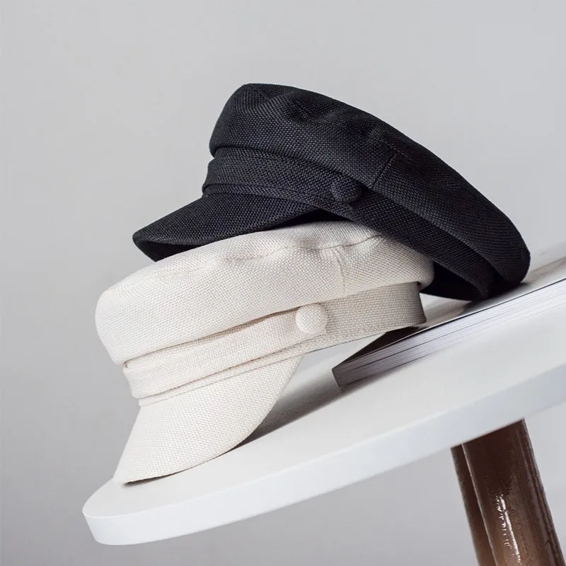 Women's Hat Flat Cap Military Cap Spring Autumn Linen Octagonal Cap Solid Color Flat Top Military Hats Young Student Hat Female
Women's Hat Flat Cap Military Cap Spring Autumn Linen Octagonal Cap Solid Color Flat Top Military Hats Young Student Hat Female