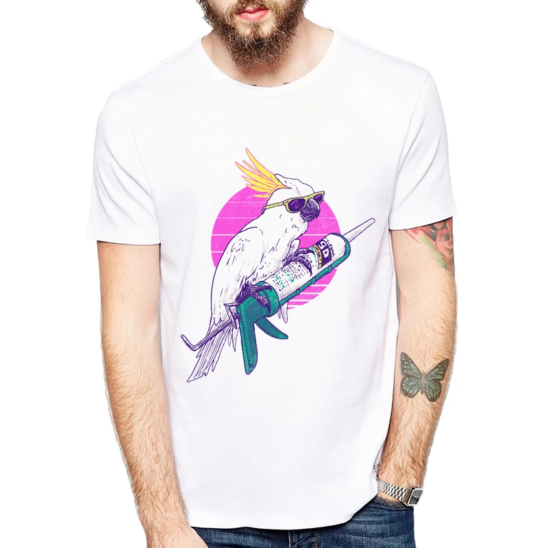 2019 Summer men t shirt Parrots Printing Short Sleeve Tee Shirt Fashion men Tops Casual Funny bird T-Shirt
2019 Summer men t shirt Parrots Printing Short Sleeve Tee Shirt Fashion men Tops Casual Funny bird T-Shirt