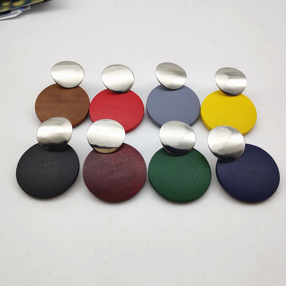 Wood Earrings 2019 Round Pendant Earrings Silver Irregular Geometric Earrings Fashion Pendant Earrings for Women W804-W811
Wood Earrings 2019 Round Pendant Earrings Silver Irregular Geometric Earrings Fashion Pendant Earrings for Women W804-W811