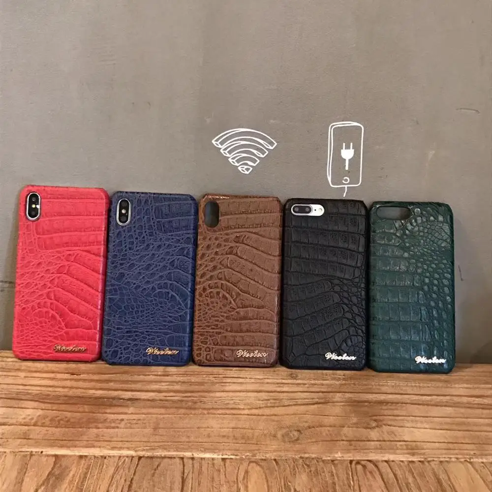 Stylish For iPhone 6 6s 7 8 Plus X Case Crocodile Texture Phone Cases XS XR Max | Мобильные телефоны и аксессуары