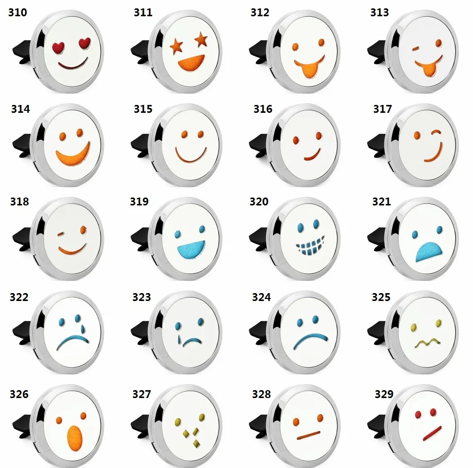 1PCS Emoticon Essential Oil Car Diffuser Vent Clip 316L Stainless Steel 30mm Perfume Locket Magnetic With 10p Random Pads
1PCS Emoticon Essential Oil Car Diffuser Vent Clip 316L Stainless Steel 30mm Perfume Locket Magnetic With 10p Random Pads