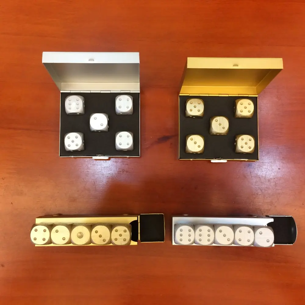 Aluminum dice set send aluminum box / Metal gifts Promotion Christmas Personality display
Aluminum dice set send aluminum box / Metal gifts Promotion Christmas Personality display