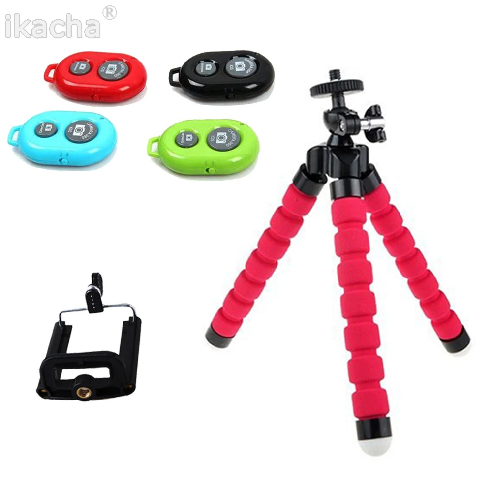 Flexible Sponge Octopus Tripod For iPhone Bluetooth Remote Shutter Mini Bracket Table Desk Tripod Phone Camera Holder Stand 
Flexible Sponge Octopus Tripod For iPhone Bluetooth Remote Shutter Mini Bracket Table Desk Tripod Phone Camera Holder Stand