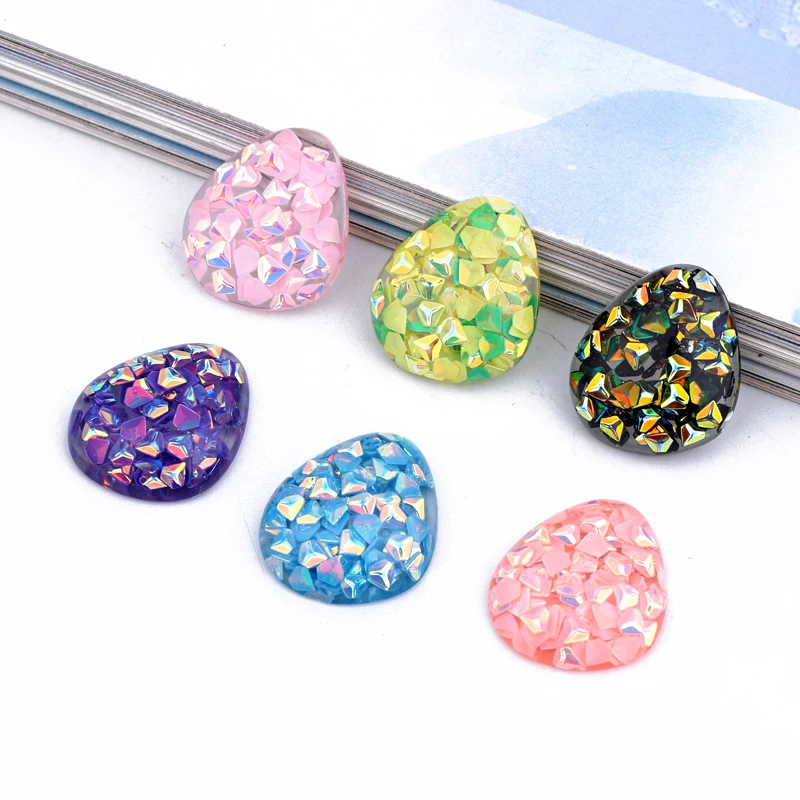 5pcs 20x18mm Filled Sequins Waterdrop Resin Patch Make Jewelry Findings Fit Earring Ring Cabochon Tray Gem Bead Bijoux Charms
5pcs 20x18mm Filled Sequins Waterdrop Resin Patch Make Jewelry Findings Fit Earring Ring Cabochon Tray Gem Bead Bijoux Charms