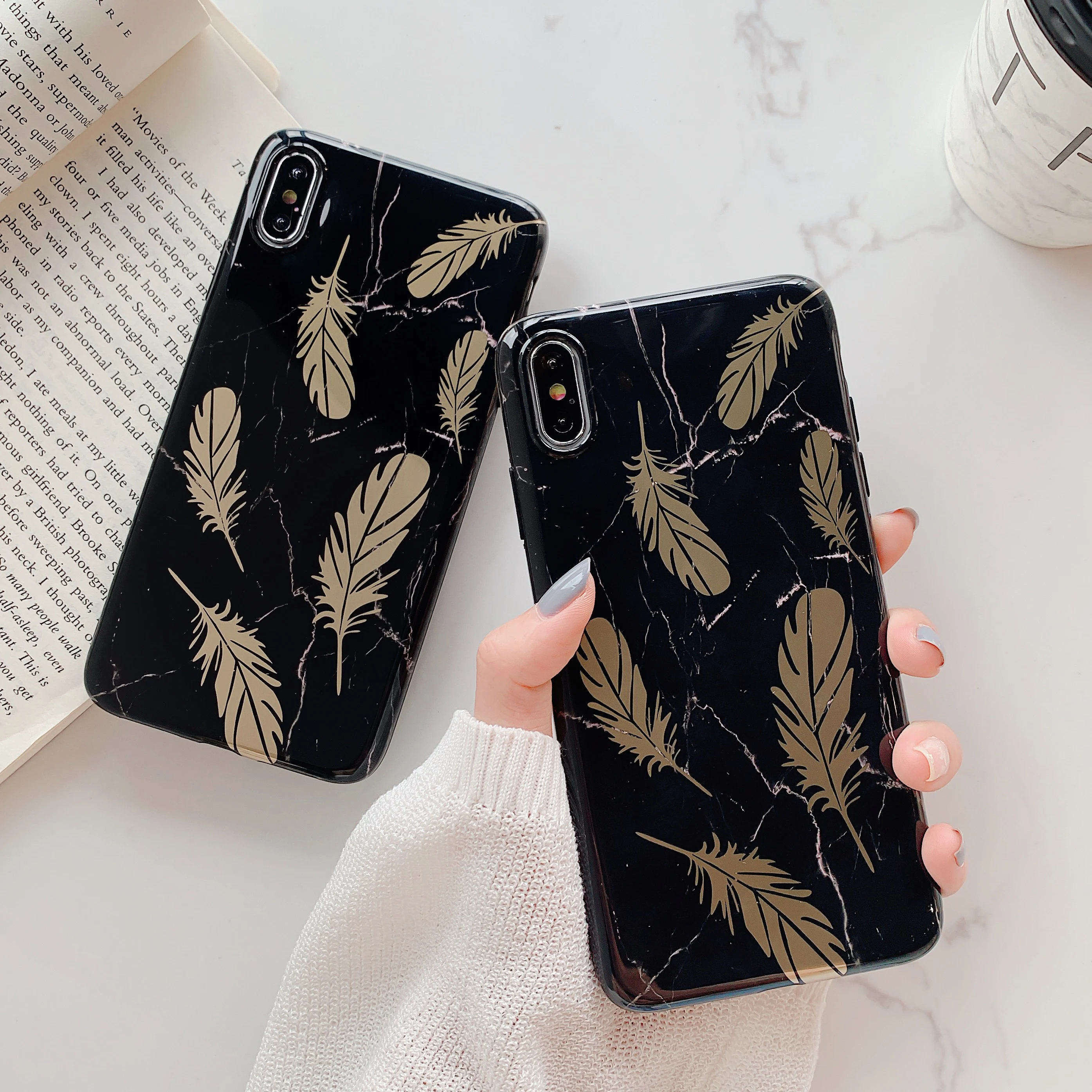 Electroplate Gold Feature Phone Case For iphone XS max XR XS X 6 6s 7 8 Plus Marble Anti-Shock Soft IMD Back Cover
Electroplate Gold Feature Phone Case For iphone XS max XR XS X 6 6s 7 8 Plus Marble Anti-Shock Soft IMD Back Cover