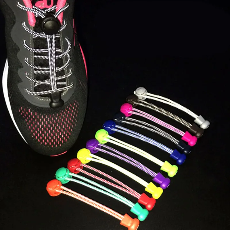Reflective Elastic Shoe Laces Elastic Locking Sports Sneakers No Tie Shoelaces For Running Trainer Safety Reflection At Night
Reflective Elastic Shoe Laces Elastic Locking Sports Sneakers No Tie Shoelaces For Running Trainer Safety Reflection At Night