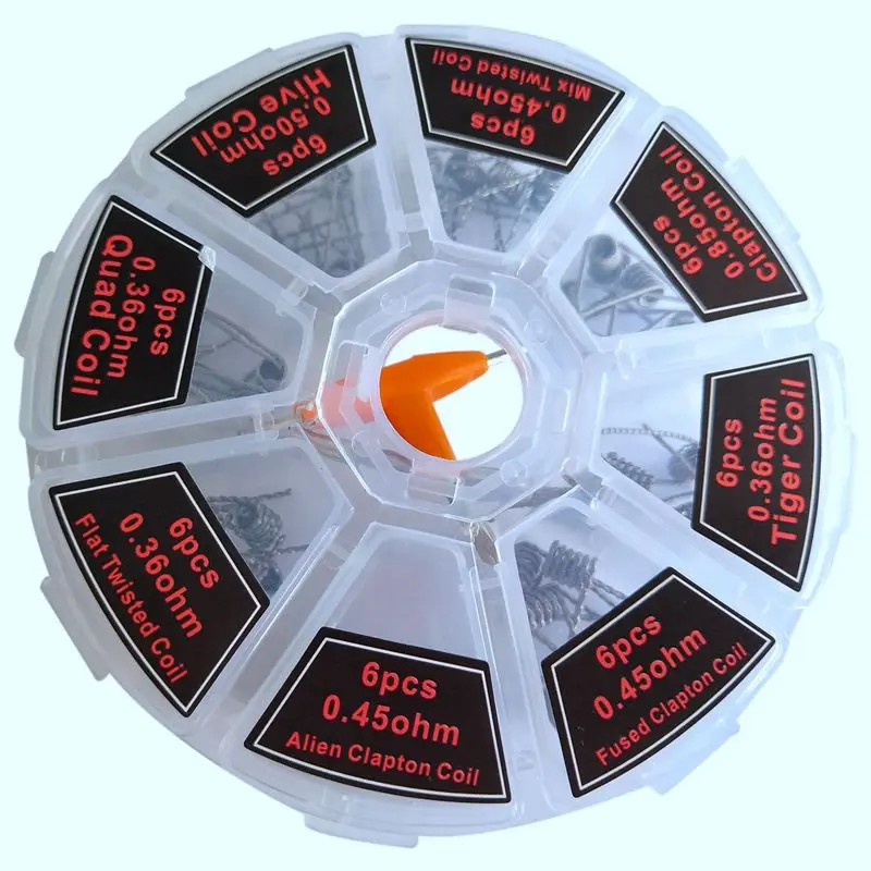 8 in 1 Clapton Coil platte twisted Mix twisted Fused clapton Alien Clapton Premade Coil
8 in 1 Clapton Coil platte twisted Mix twisted Fused clapton Alien Clapton Premade Coil