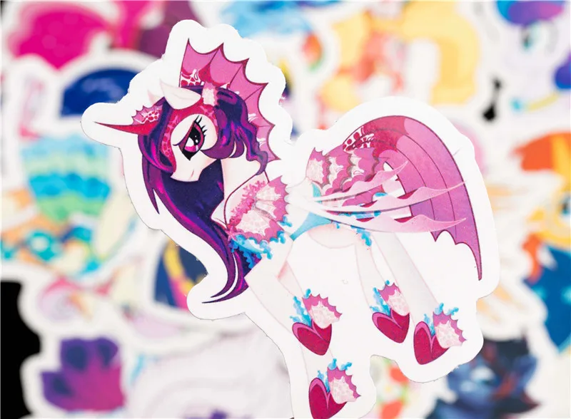 31PCS Cute Cartoon Sticker Set For Children Travel Case Bicycle Fridge Laptop Kid Toy Anime Stickers Little Pony Sticker (9)