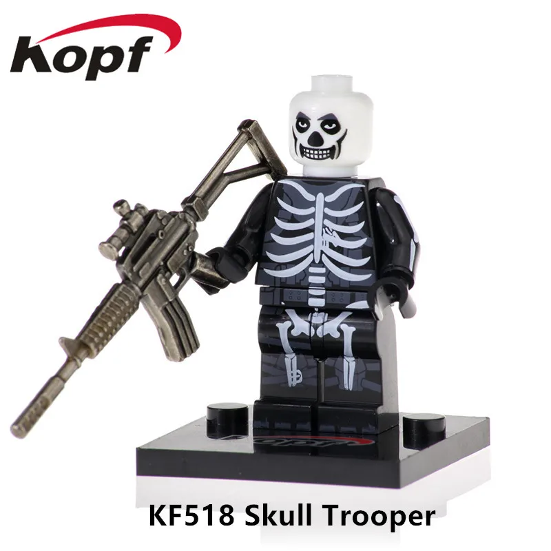 KF518 Single Sale Battle Game Bricks Wilth Real Metal Weapon Figures Skull Trooper Building Blocks For Kids Education Toys Gift
KF518 Single Sale Battle Game Bricks Wilth Real Metal Weapon Figures Skull Trooper Building Blocks For Kids Education Toys Gift