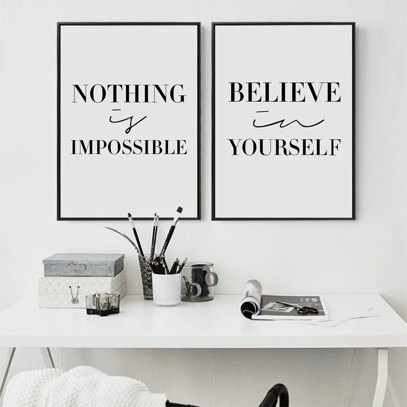 Believe In Yourself Inspiration Typography Quotes Art Print Poster Minimalist Modern Canvas Painting Wall Art Home Decor
Believe In Yourself Inspiration Typography Quotes Art Print Poster Minimalist Modern Canvas Painting Wall Art Home Decor