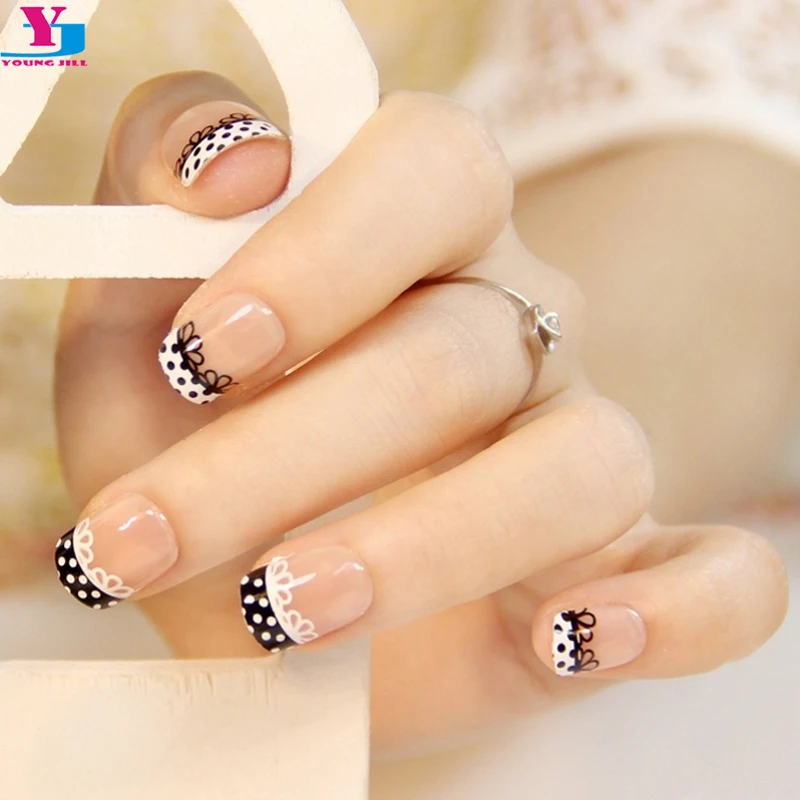 Fashion Lace Design Fake Nails French Short Square Faux Ongles Nail Art Tips Makeup Set Acrylic False Nails Artificial Manicure
Fashion Lace Design Fake Nails French Short Square Faux Ongles Nail Art Tips Makeup Set Acrylic False Nails Artificial Manicure