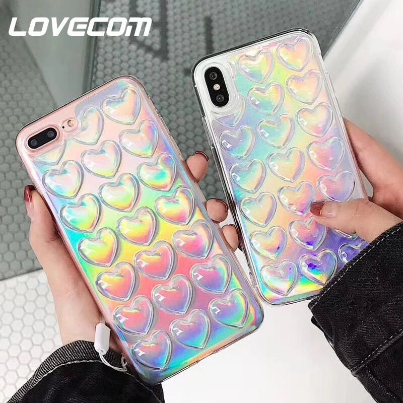 LOVECOM Gradient Iridescent 3D Love Sequin Phone Case For iPhone X XS Max XR 8 7 6 6s Plus 5 5S SE Phone Protector Soft Cover
LOVECOM Gradient Iridescent 3D Love Sequin Phone Case For iPhone X XS Max XR 8 7 6 6s Plus 5 5S SE Phone Protector Soft Cover