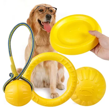 EVA Flying Pet Training Dog Toy Ball Bite Resistant Large Dog Toys Interactive Puppy Chew Toys For Small/Medium/Large Dogs
EVA Flying Pet Training Dog Toy Ball Bite Resistant Large Dog Toys Interactive Puppy Chew Toys For Small/Medium/Large Dogs