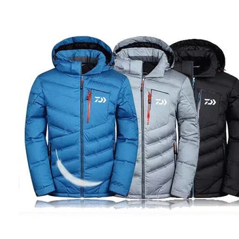 Men Outdoors Winter White Duck Down DAIWA Fishing Jacket Warm Windproof Breathable Mountaineering Clothing Fishing Clothes
Men Outdoors Winter White Duck Down DAIWA Fishing Jacket Warm Windproof Breathable Mountaineering Clothing Fishing Clothes