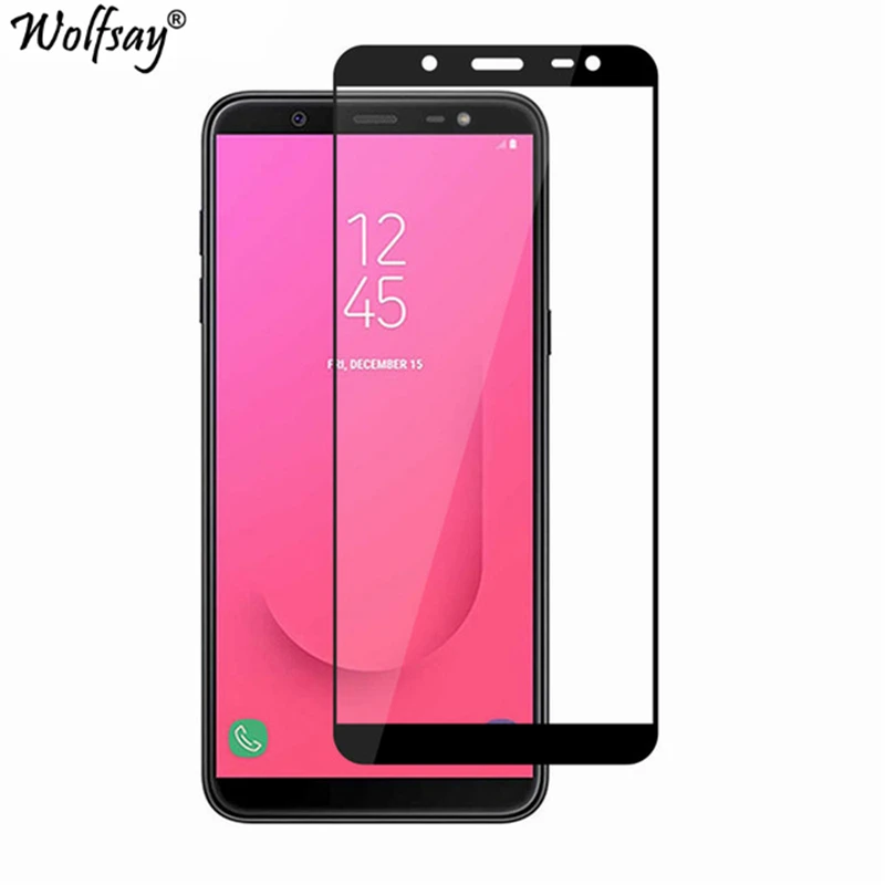 Wolfsay 1 шт. для стекла Samsung Galaxy J8 2018 защита экрана закаленное стекло J800F пленка