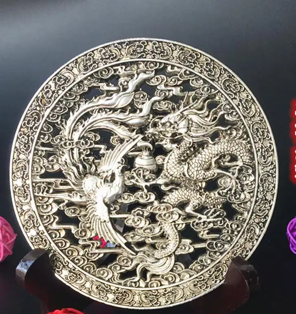 Antique QingDynasty silver carving ,dragon and phoenix ornaments,hand-made crafts,best collection & adornment,Free shipping
Antique QingDynasty silver carving ,dragon and phoenix ornaments,hand-made crafts,best collection & adornment,Free shipping
