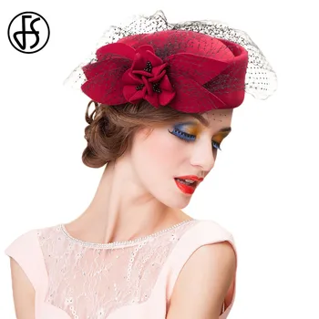 FS Royal Flower Wool Black Pillbox Hat With Veil Fascinator Hats For Women Wedding Elegant Party Derby Ladies Felt Fedoras Femme 
FS Royal Flower Wool Black Pillbox Hat With Veil Fascinator Hats For Women Wedding Elegant Party Derby Ladies Felt Fedoras Femme