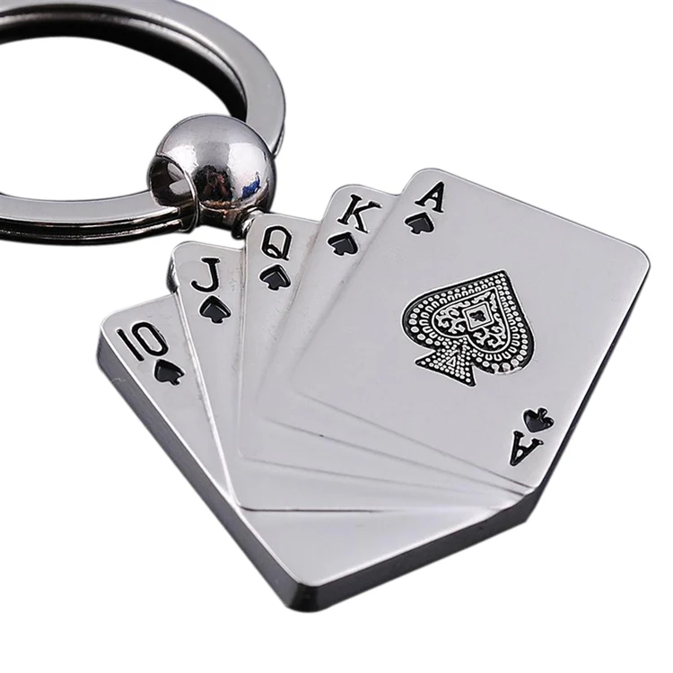 Metal Poker Cards Key Chain Ring Poker Club Accessory Men Poker ACE Key Chains Llavero Poker Chips Car Keychain
Metal Poker Cards Key Chain Ring Poker Club Accessory Men Poker ACE Key Chains Llavero Poker Chips Car Keychain