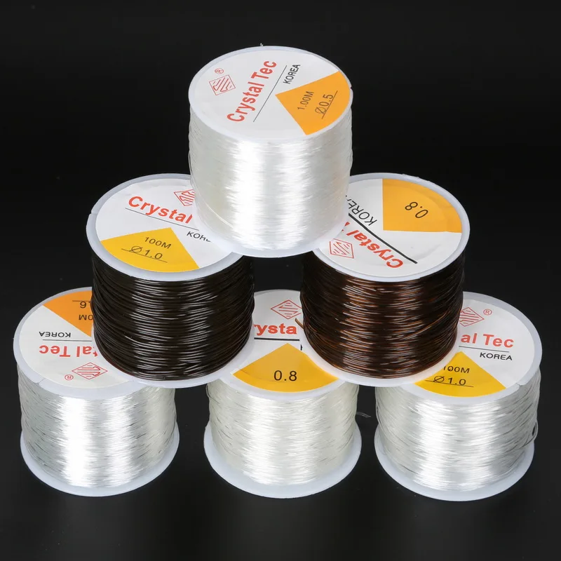 0.5-1.0MM DIY Crystal Beading Stretch Cord Elastic Line,Transparent/Brown Round Beading Wire/Cord/String/Thread Jewelry Making
0.5-1.0MM DIY Crystal Beading Stretch Cord Elastic Line,Transparent/Brown Round Beading Wire/Cord/String/Thread Jewelry Making