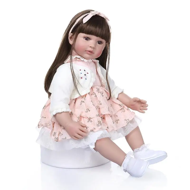 24inch 60cm Boneca Reborn Soft Silicone Vinyl Long Hair Doll Soft Silicone Reborn Baby Doll Lifelike Bebe Reborn Doll Brinquedos
24inch 60cm Boneca Reborn Soft Silicone Vinyl Long Hair Doll Soft Silicone Reborn Baby Doll Lifelike Bebe Reborn Doll Brinquedos