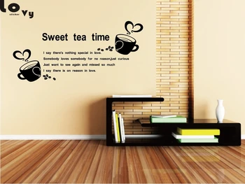 Coffee Shop Wall Sticker Quote Lettering Sweet Tea Time Wall Decal Coffee Shop Window Glass Decoration Home Decor WA0058
Coffee Shop Wall Sticker Quote Lettering Sweet Tea Time Wall Decal Coffee Shop Window Glass Decoration Home Decor WA0058