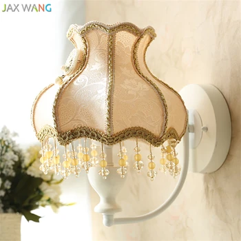 European Luxury Wall Lamp Fabric Lampshade Wall Lights for Living Room Bedroom Bedside Lamp Home Lighting Fixtures Decoration
European Luxury Wall Lamp Fabric Lampshade Wall Lights for Living Room Bedroom Bedside Lamp Home Lighting Fixtures Decoration