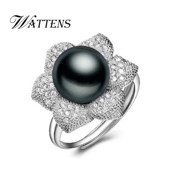 WATTENS pearl jewelry Natural freshwater pearl ring, 925 sterling silver wedding ring, flower Rings for Women with jewelry box
WATTENS pearl jewelry Natural freshwater pearl ring, 925 sterling silver wedding ring, flower Rings for Women with jewelry box