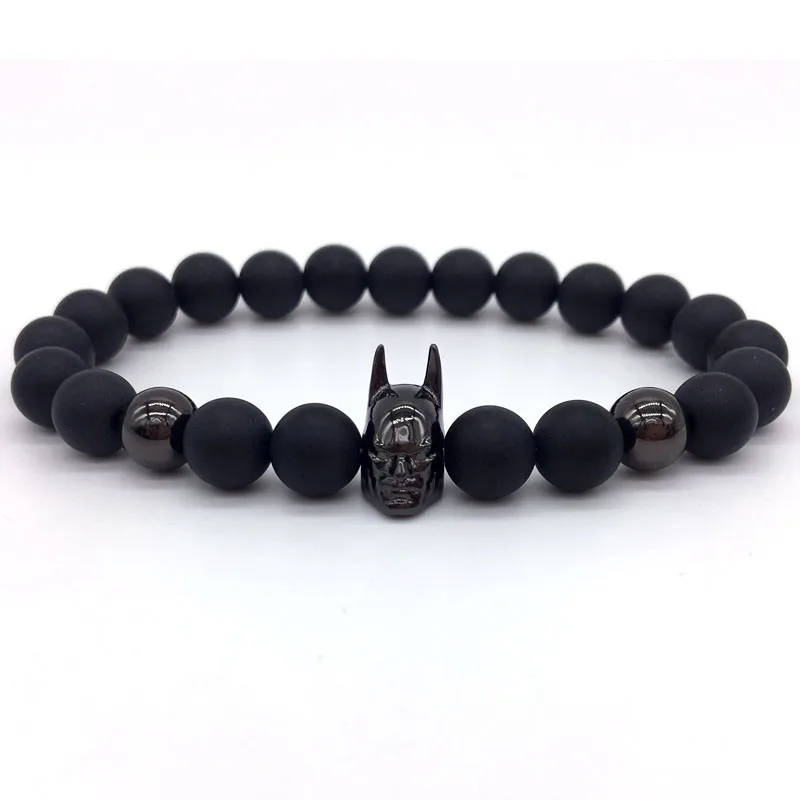 2019 New Fashion Batman Men Bracelet Classic Fashion Stone Beads Charm Bracelets For Men Fahion Jewelry Gift
2019 New Fashion Batman Men Bracelet Classic Fashion Stone Beads Charm Bracelets For Men Fahion Jewelry Gift