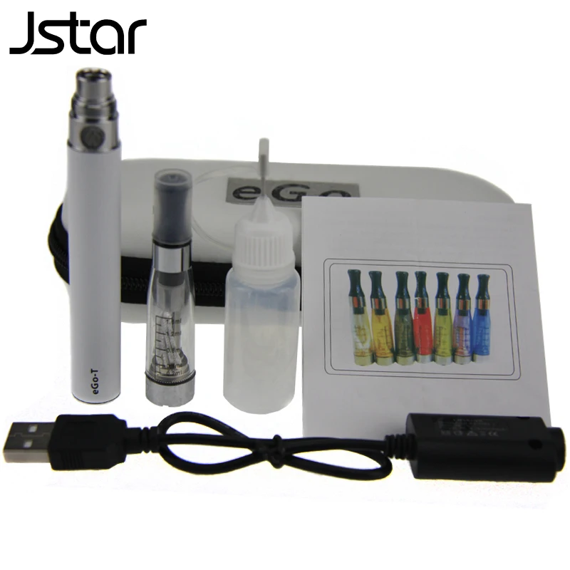

500pcs/lot Jstar EGo CE4 E Cigs Starter Kits eGo-T Battery 650mah 900mah 1100mah CE4 Atomizer with 11 colors E Cigarette Case