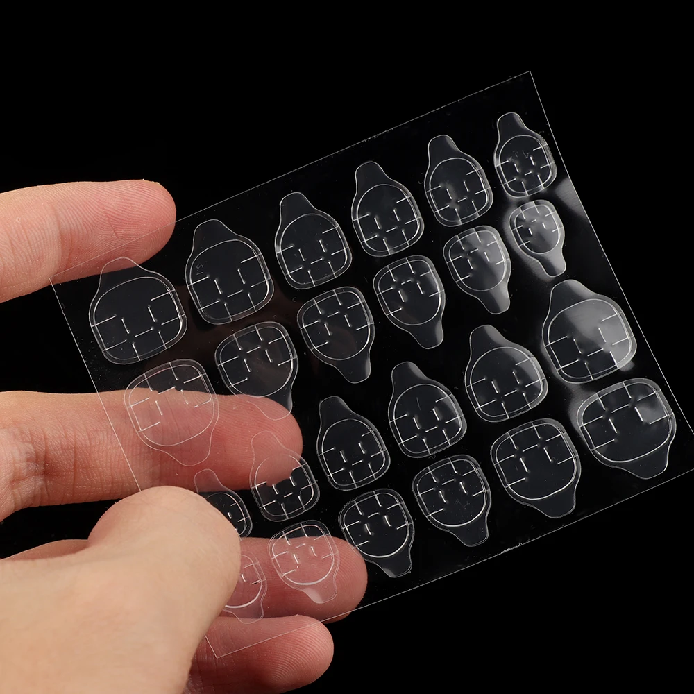 24Pcs/ Sheet Transparent Ultra Thin Double Sided Adhesive Stickers False Nail Art Extension Tools False Nails Accessories
24Pcs/ Sheet Transparent Ultra Thin Double Sided Adhesive Stickers False Nail Art Extension Tools False Nails Accessories