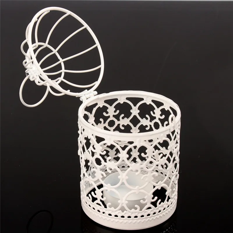 New!!! Hollow Holder Tealight Candlestick Hanging Lantern Vintage Bird Cage Wrought White
New!!! Hollow Holder Tealight Candlestick Hanging Lantern Vintage Bird Cage Wrought White