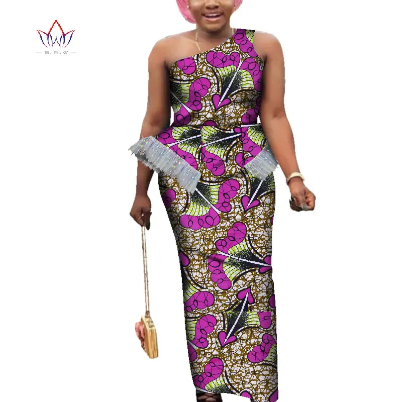 African Dresses for Women Bazin Riche Print Evening Long Dresses Dashiki African Clothes One-shoulder Dresses WY3991
African Dresses for Women Bazin Riche Print Evening Long Dresses Dashiki African Clothes One-shoulder Dresses WY3991