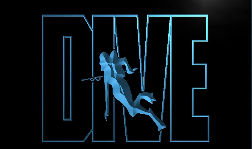 Фото LM101- Dive Ocean Sport Logo Lure Led Light Sign | Дом и сад