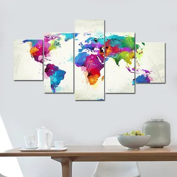 5PCS Worldmap Abstract Wall Art Canvas Painting Drop shipping Poster Art Print Decoration Pictures For Living Room Pop Art
5PCS Worldmap Abstract Wall Art Canvas Painting Drop shipping Poster Art Print Decoration Pictures For Living Room Pop Art