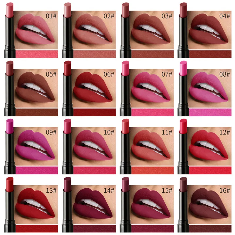 Waterproof Nude Matte Velvet Glossy Lip Gloss Lipstick Lip Balm Sexy Red Lip Tint 16 Colors Women Fashion Makeup Gift
Waterproof Nude Matte Velvet Glossy Lip Gloss Lipstick Lip Balm Sexy Red Lip Tint 16 Colors Women Fashion Makeup Gift