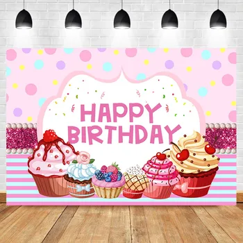 NeoBack Cake Ice Cream Hapyy Birthday Backdrop Sweet Girl's Pink Birthday Party Bannner Photography Background
NeoBack Cake Ice Cream Hapyy Birthday Backdrop Sweet Girl's Pink Birthday Party Bannner Photography Background