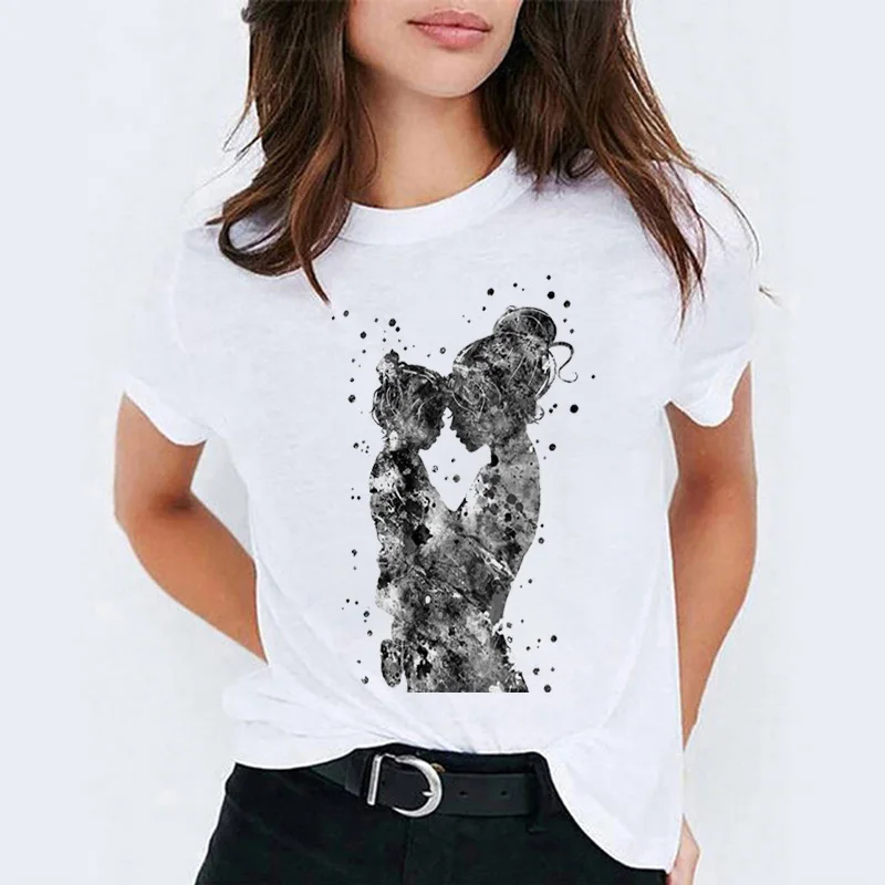 FIXSYS Summer Causal Women Tee Shirt Mom and Doughter Print Tops Tee White Tee Short Sleeve T-shirts Fashion Women T-shirt
FIXSYS Summer Causal Women Tee Shirt Mom and Doughter Print Tops Tee White Tee Short Sleeve T-shirts Fashion Women T-shirt